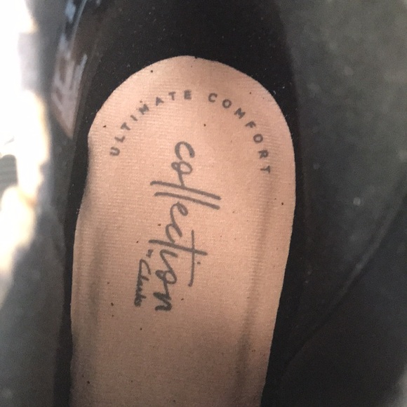 Clarks Leopard 🐆 Print Booties with Kitten Heels - Picture 10 of 11